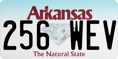 AR license plate 256WEV