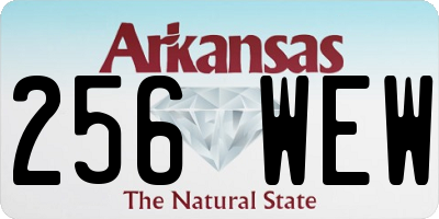 AR license plate 256WEW