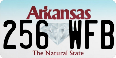 AR license plate 256WFB