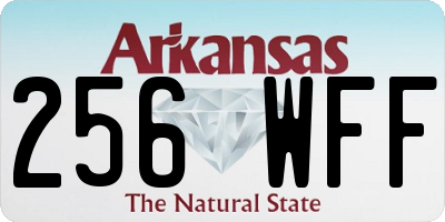 AR license plate 256WFF