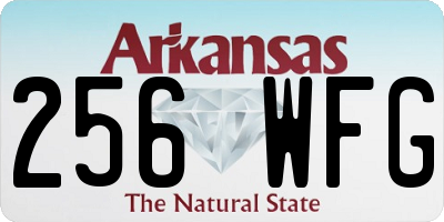 AR license plate 256WFG