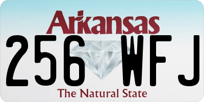 AR license plate 256WFJ