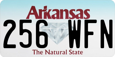 AR license plate 256WFN