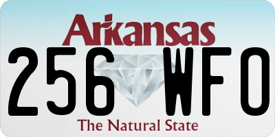 AR license plate 256WFO