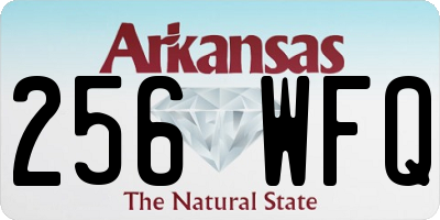 AR license plate 256WFQ