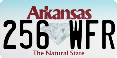 AR license plate 256WFR