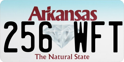 AR license plate 256WFT