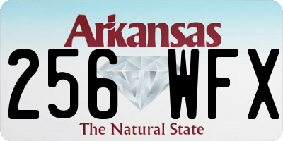 AR license plate 256WFX