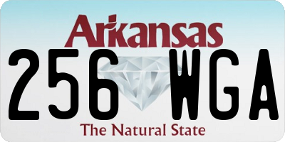 AR license plate 256WGA