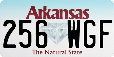 AR license plate 256WGF