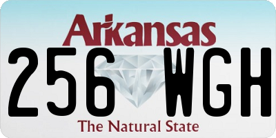 AR license plate 256WGH