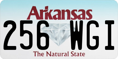 AR license plate 256WGI