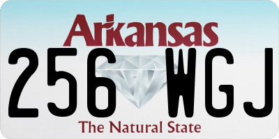 AR license plate 256WGJ