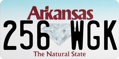 AR license plate 256WGK