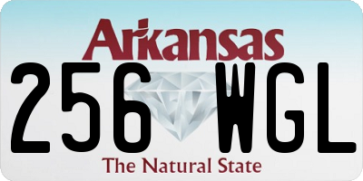 AR license plate 256WGL
