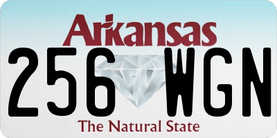 AR license plate 256WGN