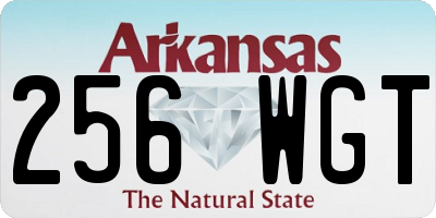 AR license plate 256WGT