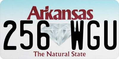 AR license plate 256WGU