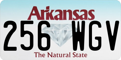 AR license plate 256WGV