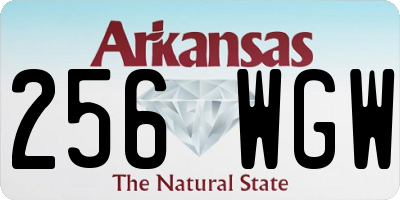AR license plate 256WGW