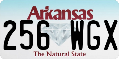 AR license plate 256WGX