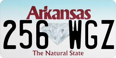 AR license plate 256WGZ