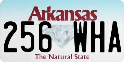 AR license plate 256WHA