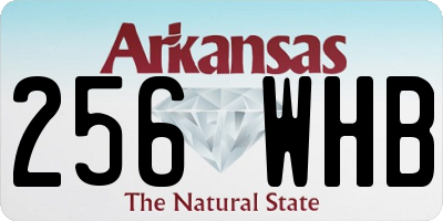 AR license plate 256WHB