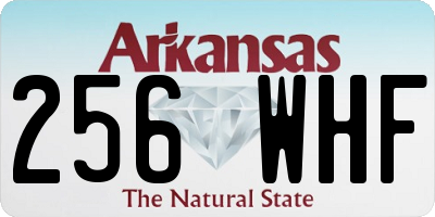 AR license plate 256WHF