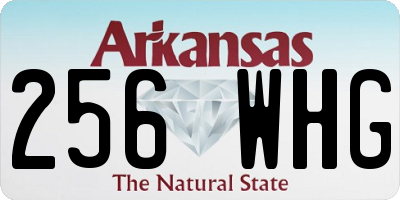 AR license plate 256WHG