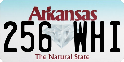 AR license plate 256WHI