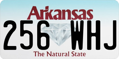 AR license plate 256WHJ