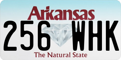 AR license plate 256WHK