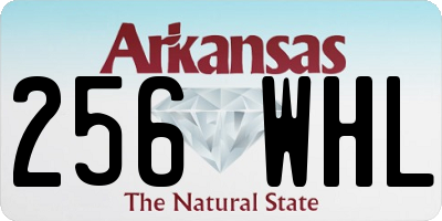 AR license plate 256WHL