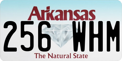 AR license plate 256WHM