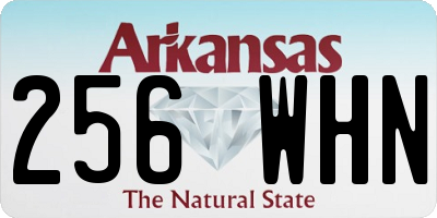 AR license plate 256WHN