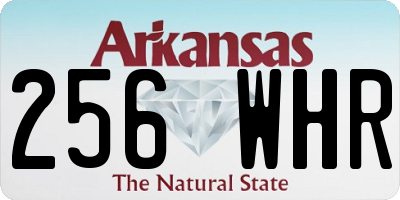 AR license plate 256WHR
