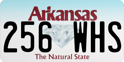 AR license plate 256WHS