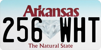 AR license plate 256WHT