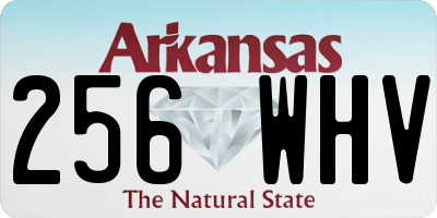 AR license plate 256WHV