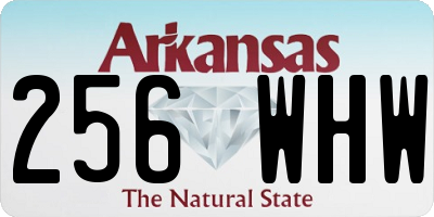 AR license plate 256WHW