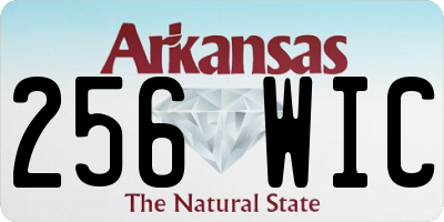 AR license plate 256WIC