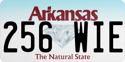 AR license plate 256WIE