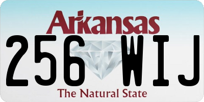 AR license plate 256WIJ