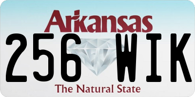 AR license plate 256WIK