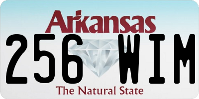AR license plate 256WIM