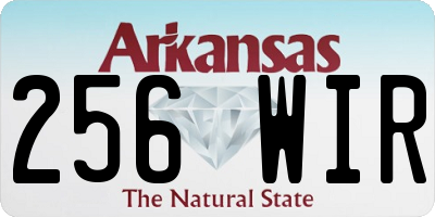 AR license plate 256WIR
