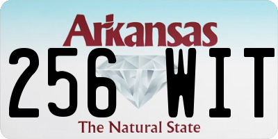 AR license plate 256WIT