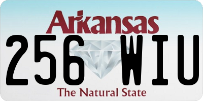 AR license plate 256WIU