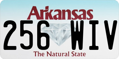 AR license plate 256WIV